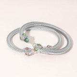 2PCS - Stone Tip Twisted Cuff Bracelet - Madeline Love - Flyclothing LLC