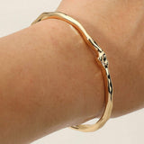 Sculptural Metal Organic Form Cuff Bracelet - Madeline Love - Flyclothing LLC