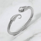 Snake Head Twisted Cuff Bracelet - Madeline Love - Flyclothing LLC