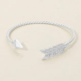 Feathered Arrow Twisted Wire Cuff Bracelet - Madeline Love - Flyclothing LLC