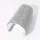Wide Rhinestone Paved Arm Cuff Bracelet - Madeline Love - Flyclothing LLC