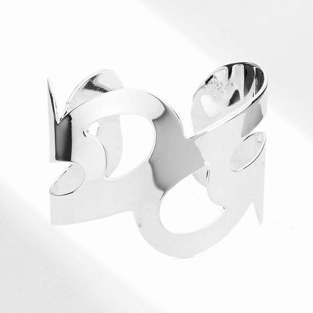 Abstract Metal Cuff Bracelet - Madeline Love - Flyclothing LLC