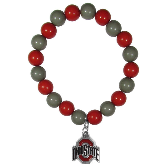 Ohio St. Buckeyes Fan Bead Bracelet - Ohio State Buckeyes - Flyclothing LLC