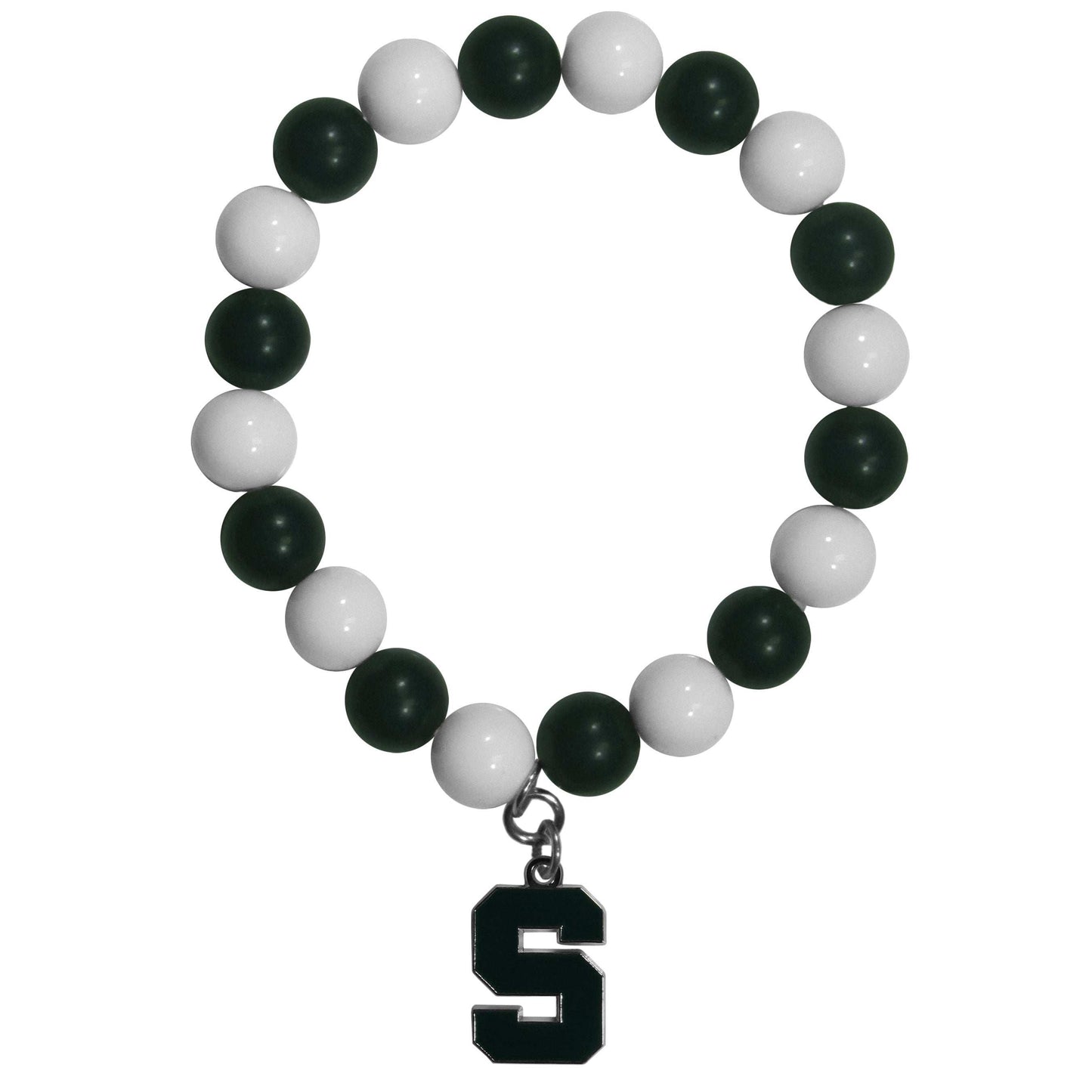 Michigan St. Spartans Fan Bead Bracelet - Michigan St. Spartans - Flyclothing LLC