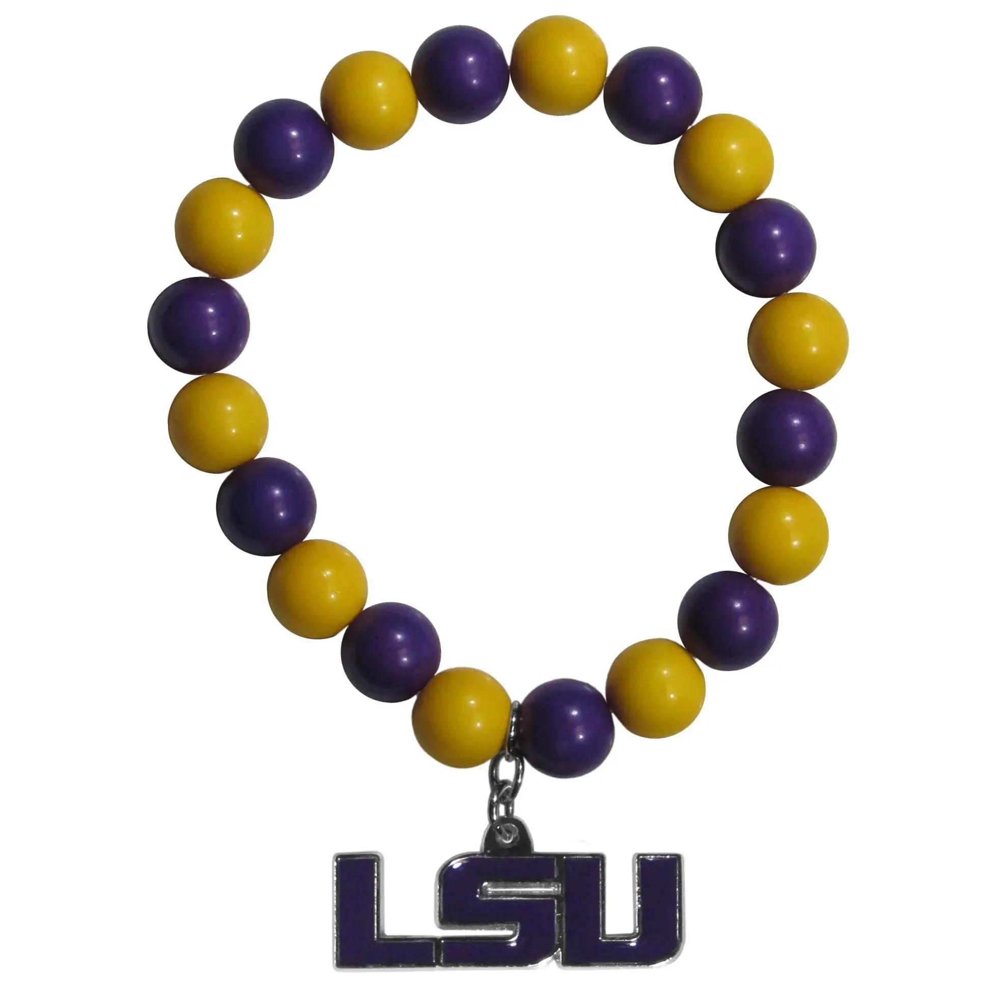 LSU Tigers Fan Bead Bracelet - LSU Tigers - Flyclothing LLC