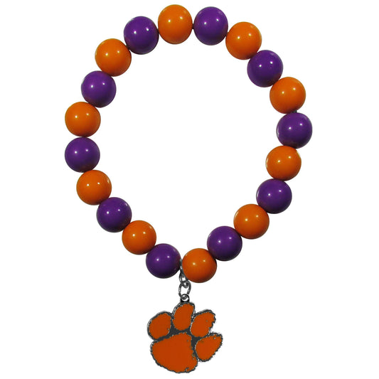 Clemson Tigers Fan Bead Bracelet - Clemson Tigers - Flyclothing LLC