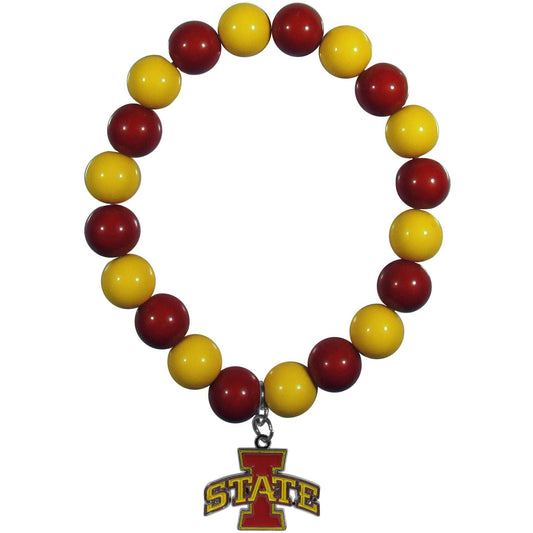 Iowa St. Cyclones Fan Bead Bracelet - Iowa St. Cyclones - Flyclothing LLC