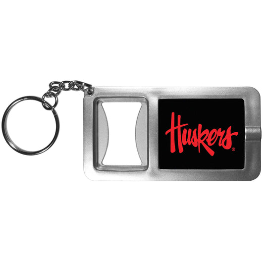 Nebraska Cornhuskers Flashlight Key Chain with Bottle Opener - Nebraska Cornhuskers - Flyclothing LLC