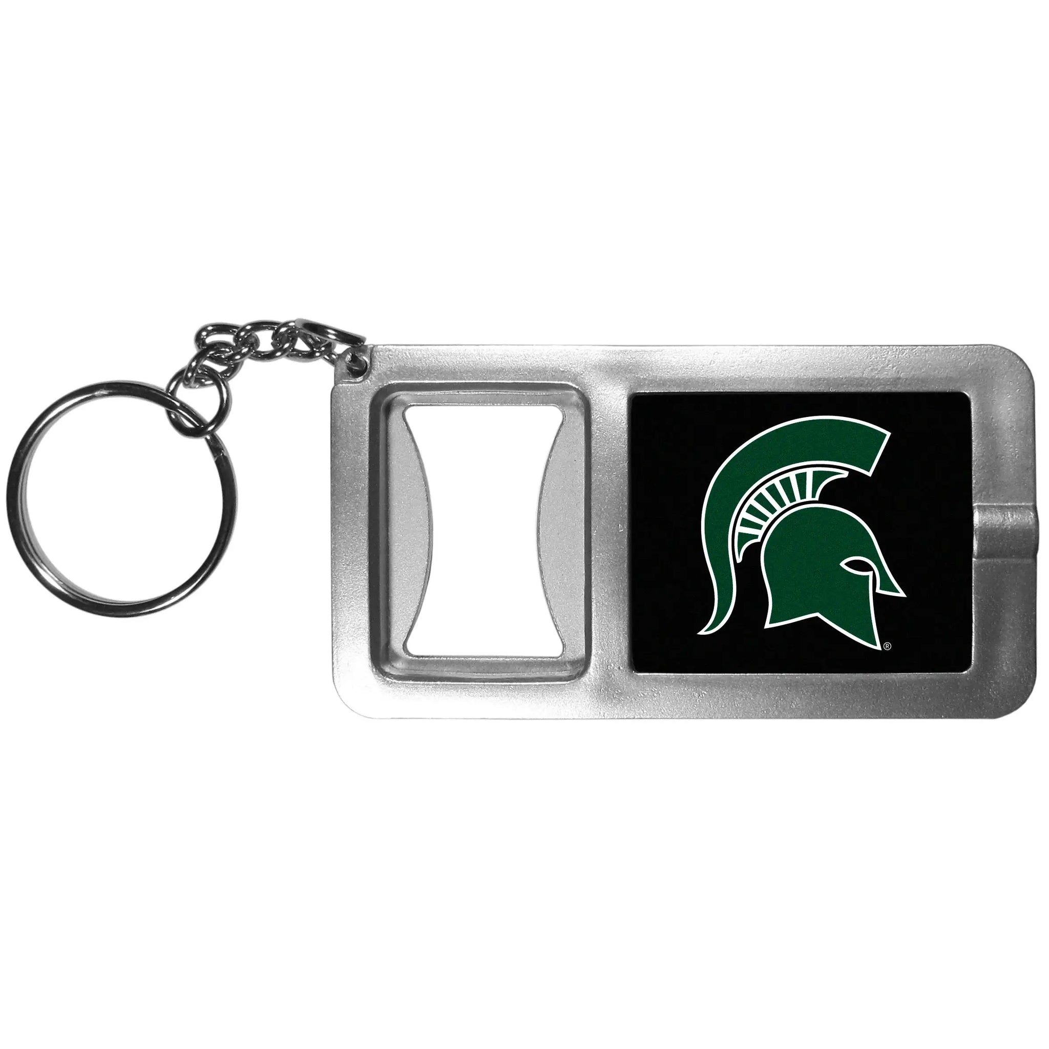 Michigan St. Spartans Flashlight Key Chain with Bottle Opener - Michigan St. Spartans - Flyclothing LLC