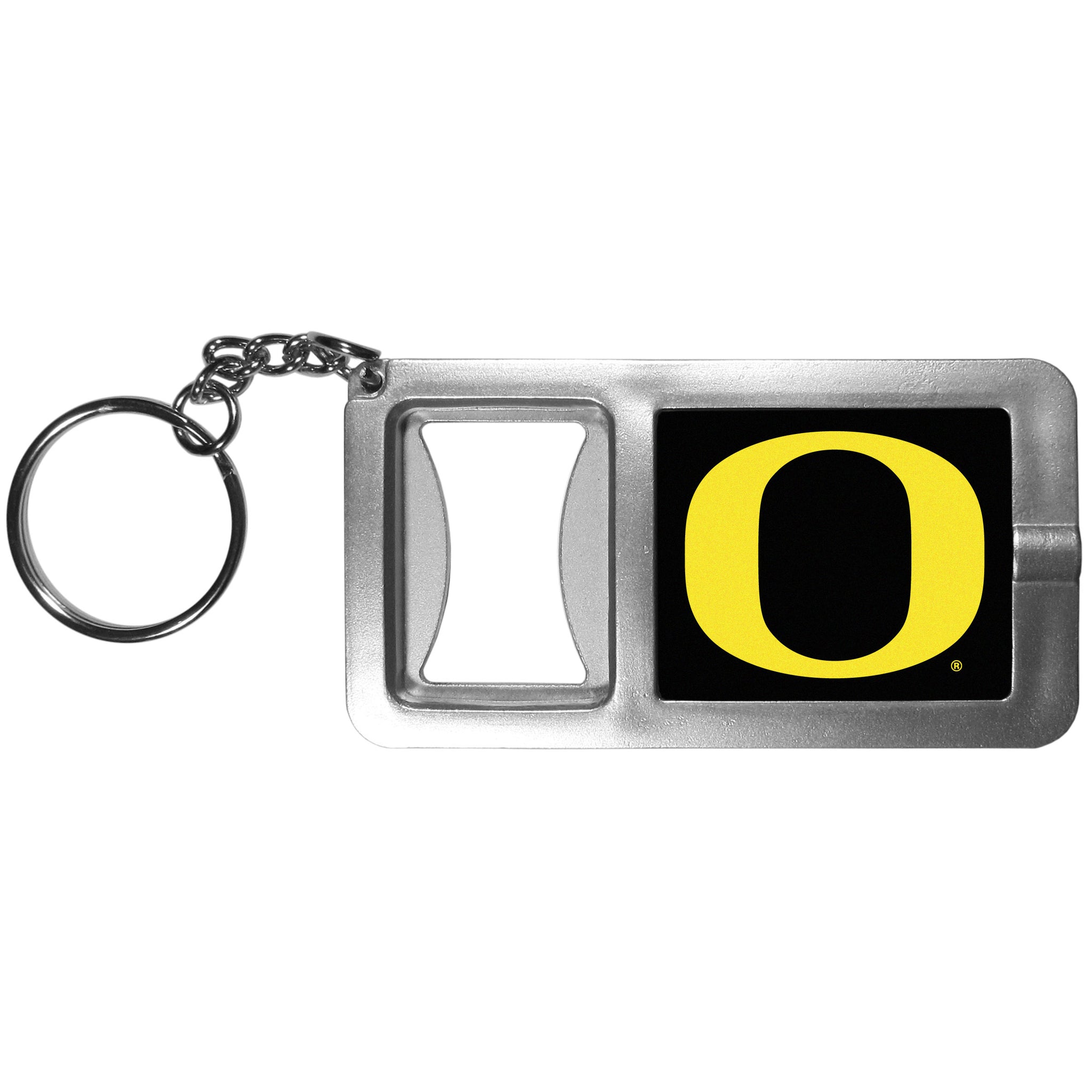 Oregon Ducks Flashlight Key Chain with Bottle Opener