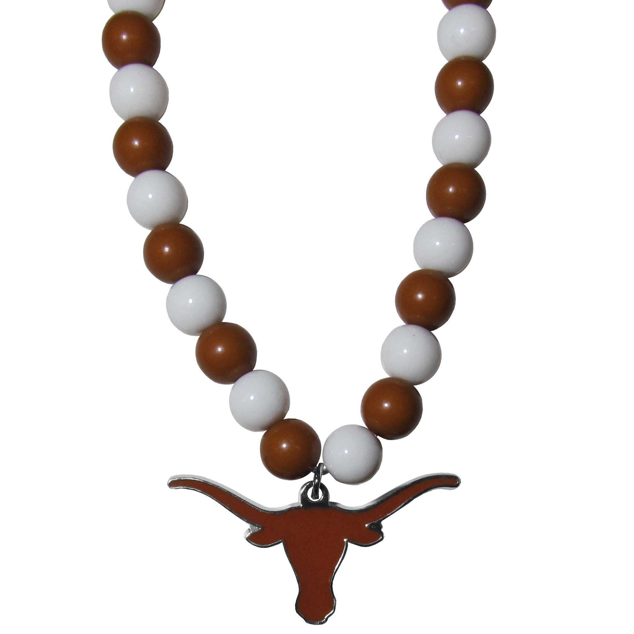 Texas Longhorns Fan Bead Necklace - Texas Longhorns - Flyclothing LLC