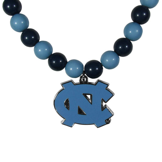 N. Carolina Tar Heels Fan Bead Necklace - N. Carolina Tar Heels - Flyclothing LLC