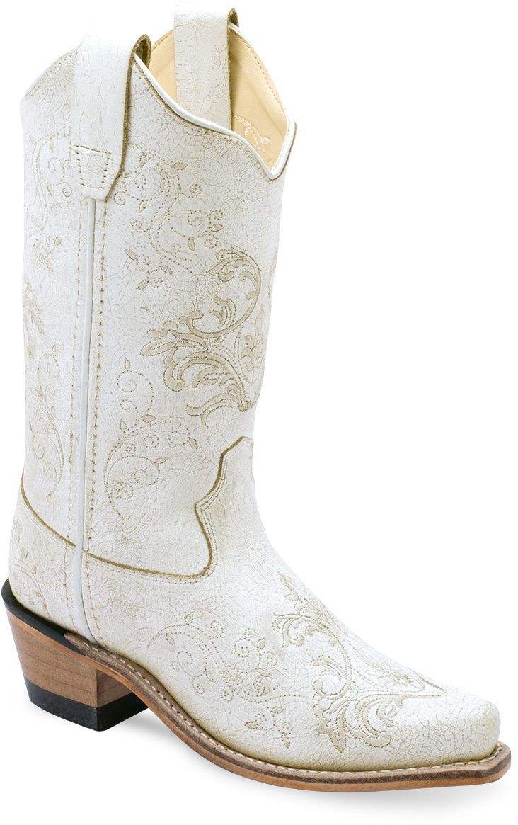 Old West White CHILDREN'S FASHION WESTERN BOOTS - Old West - Flyclothing LLC