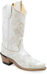 Old West White CHILDREN'S FASHION WESTERN BOOTS