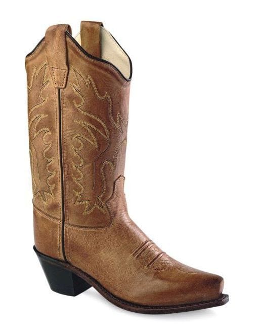 Old West Tan Canyon  Children's Snip Toe Fashion Boots - Old West