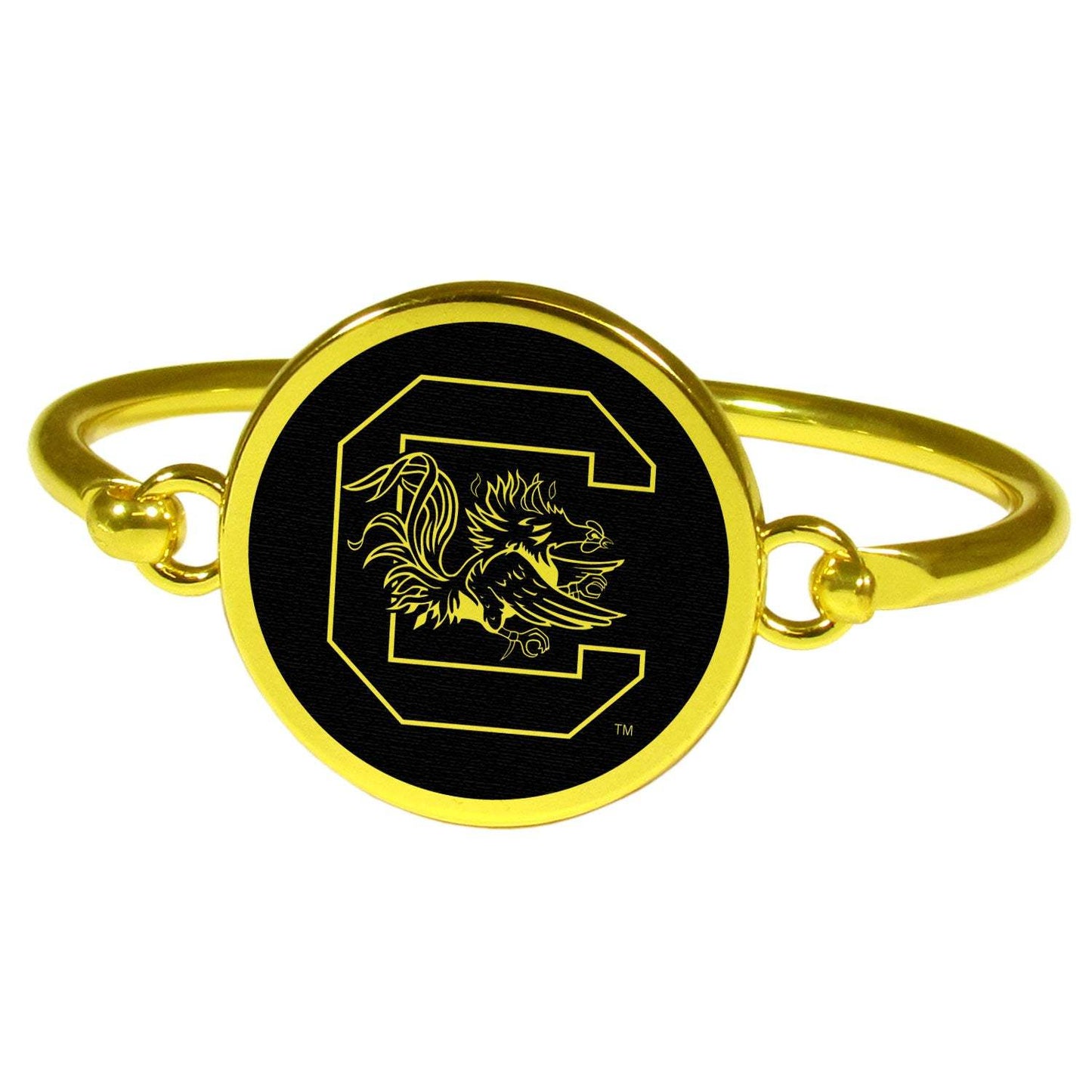 S. Carolina Gamecocks Gold Tone Bangle Bracelet