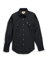 Women's Cowboygirl Black Solid Tonal Dobby Granddaddy Snap Shirt