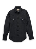 Women's Cowboygirl Black Solid Tonal Dobby Granddaddy Snap Shirt