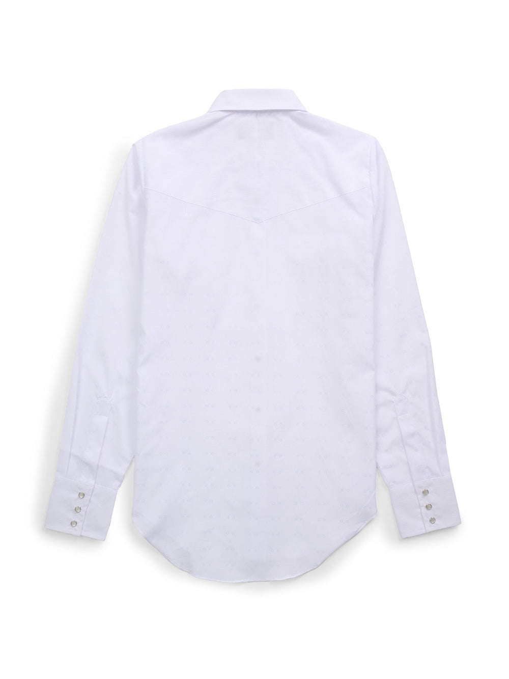 Women's Cowboygirl White Solid Tonal Dobby Granddaddy Snap Shirt