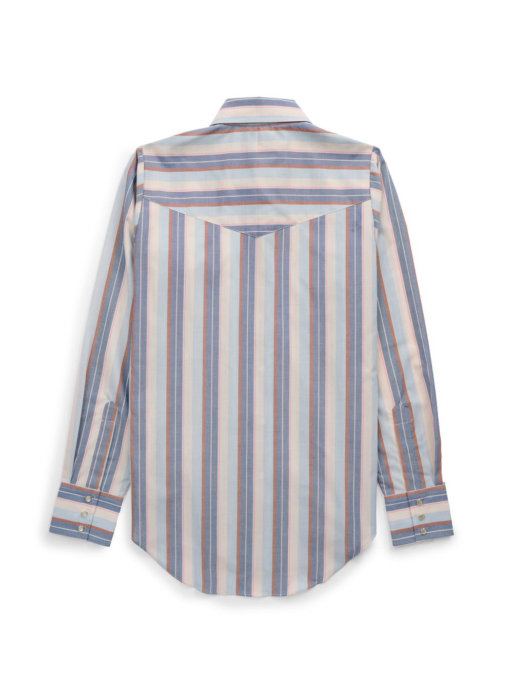 Women's Cowboygirl Ecru & Cowboy Blue Stripe Granddaddy Snap Shirt