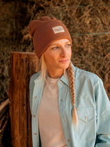 Women's Cowboygirl Rib Knit Beanie Hat
