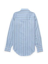 Women's Cowboygirl Cowboy Blue Dobby Stripe Granddaddy Snap Shirt
