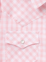 Girl's Cowboygirl Blossom Pink Gingham Granddaddy Western Snap Shirt - Ely Cattleman - Flyclothing LLC