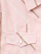 Girl's Cowboygirl Blossom Pink Stripe Granddaddy Western Snap Shirt - Ely Cattleman - Flyclothing LLC