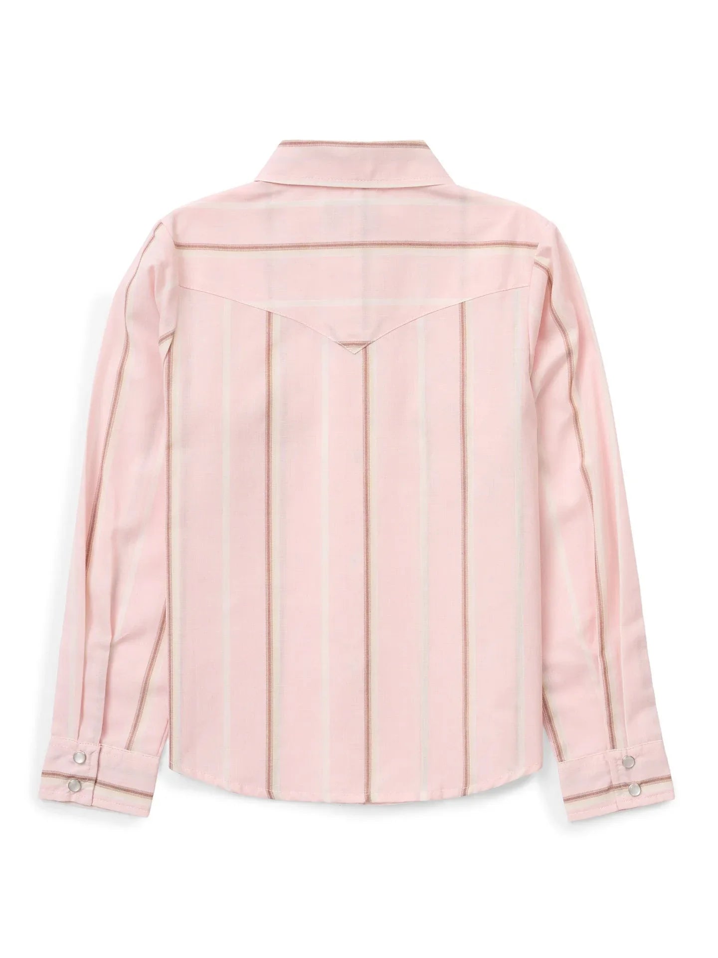 Girl's Cowboygirl Blossom Pink Stripe Granddaddy Western Snap Shirt - Ely Cattleman - Flyclothing LLC