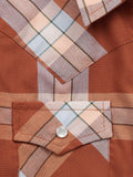 Girl's Cowboygirl Rust Big Plaid Granddaddy Western Snap Shirt