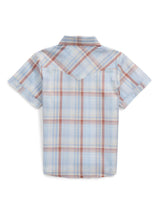 Girl's Cowboygirl First Light Ride Blue Plaid Granddaddy Western Snap Shirt