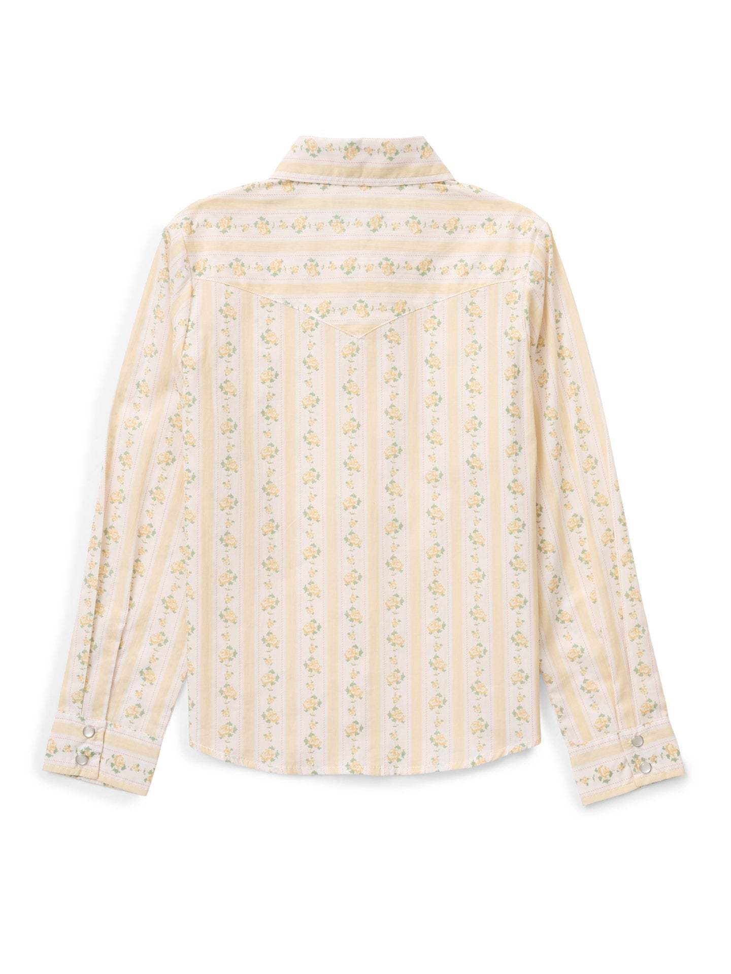 Girl's Cowboygirl Buttermilk Rose Print Granddaddy Western Snap Shirt