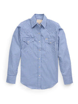 Women's Cowboygirl Blue Gingham Granddaddy Snap Shirt - Ely Cattleman - Flyclothing LLC
