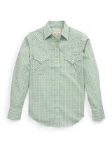 Women's Cowboygirl Sage Brush Gingham Granddaddy Snap Shirt