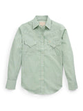 Women's Cowboygirl Sage Brush Gingham Granddaddy Snap Shirt - Ely Cattleman - Flyclothing LLC