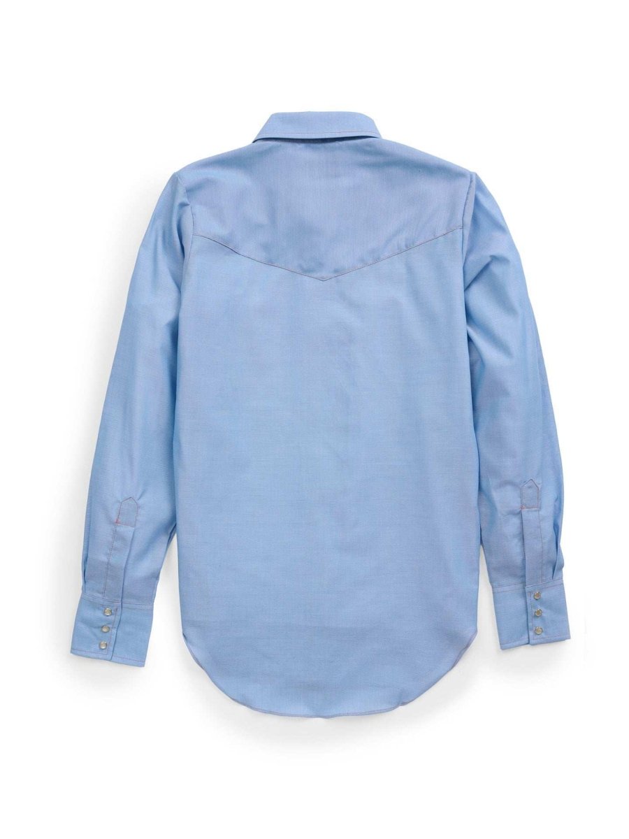 Women's Cowboygirl Blue Chambray Granddaddy Snap Shirt - Ely Cattleman - Flyclothing LLC