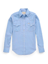 Women's Cowboygirl Blue Chambray Granddaddy Snap Shirt - Ely Cattleman - Flyclothing LLC