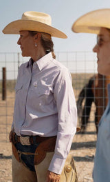 Women's Cowboygirl Prairie Primrose Solid Granddaddy Snap Shirt - Ely Cattleman - Flyclothing LLC