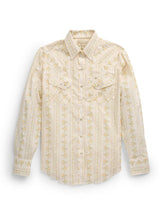 Women's Cowboygirl Yellow Rose Print Granddaddy Snap Shirt - Ely Cattleman - Flyclothing LLC