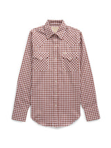 Women's Cowboygirl Ranch Rig Rust Gingham Granddaddy Snap Shirt