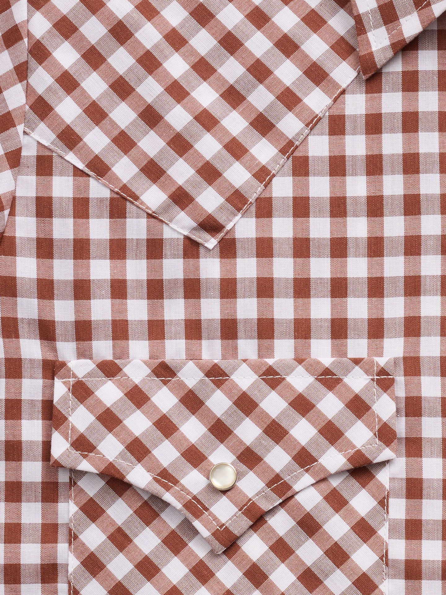 Women's Cowboygirl Ranch Rig Rust Gingham Granddaddy Snap Shirt