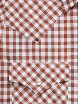 Women's Cowboygirl Ranch Rig Rust Gingham Granddaddy Snap Shirt