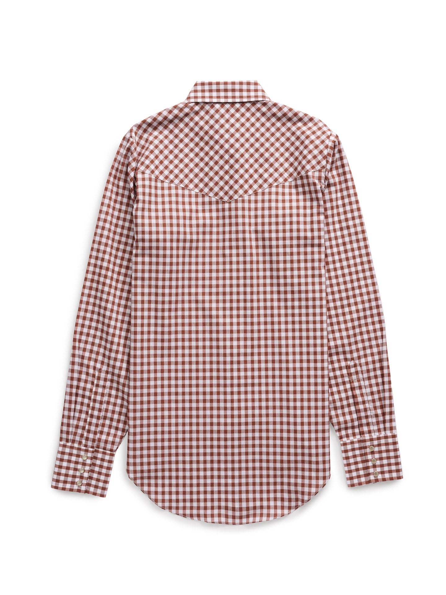Women's Cowboygirl Ranch Rig Rust Gingham Granddaddy Snap Shirt