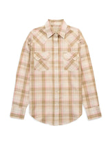 Women's Cowboygirl Buttermilk Plaid Granddaddy Snap Shirt - Ely - Flyclothing LLC