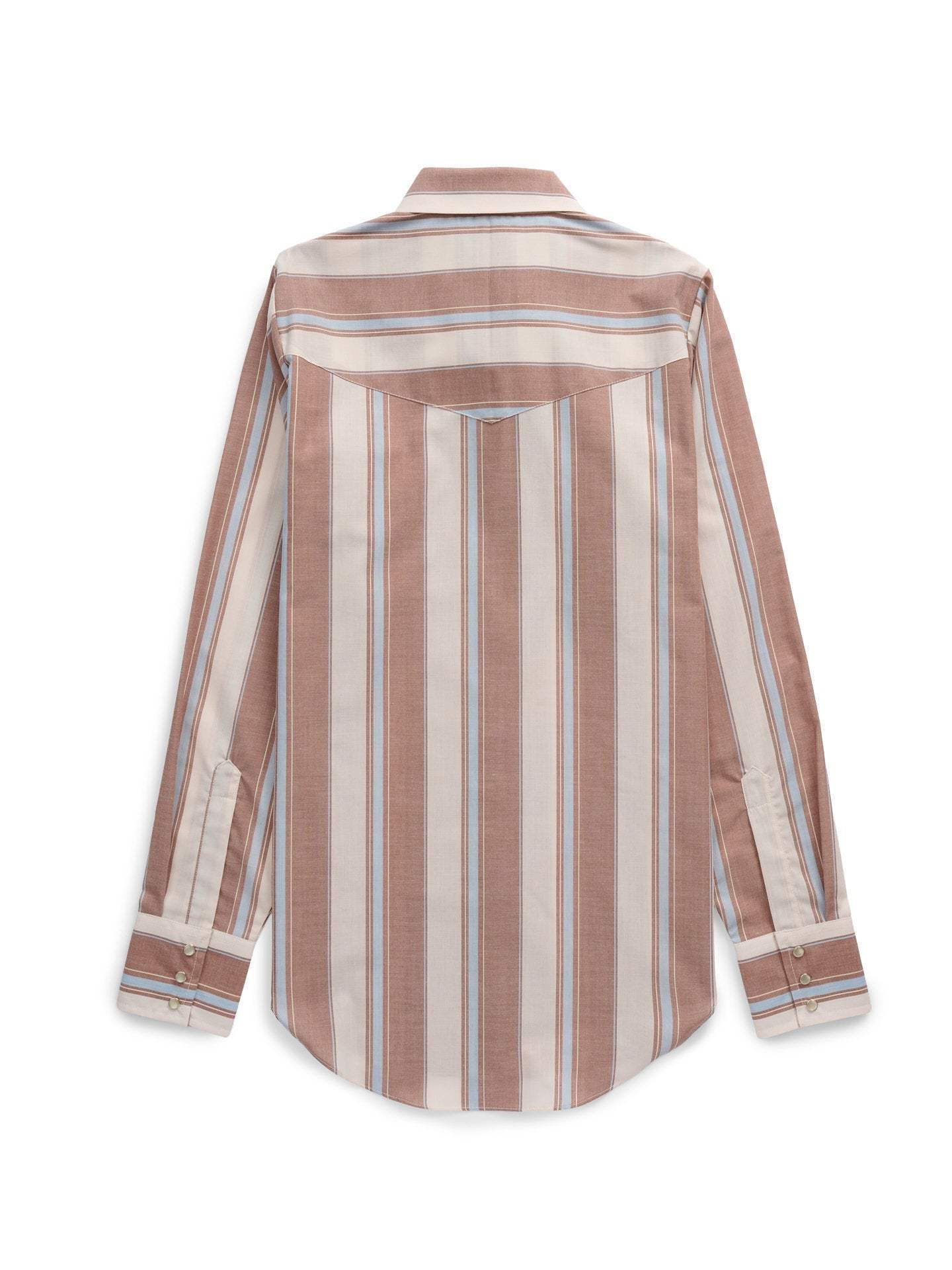 Women's Cowboygirl Ranch Rig Rust Stripe Granddaddy Snap Shirt - Ely Cattleman - Flyclothing LLC