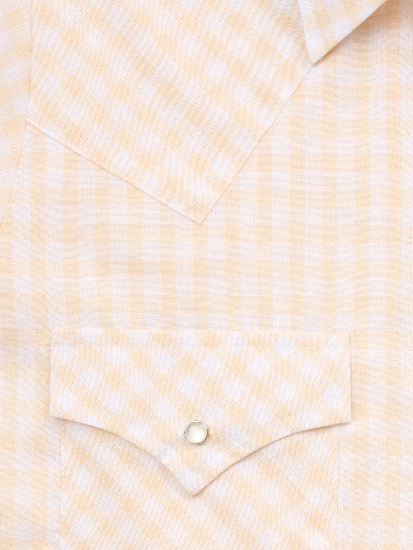 Women's Cowboygirl Buttermilk Gingham Short Sleeve Granddaddy Snap Shirt - Ely Cattleman - Flyclothing LLC