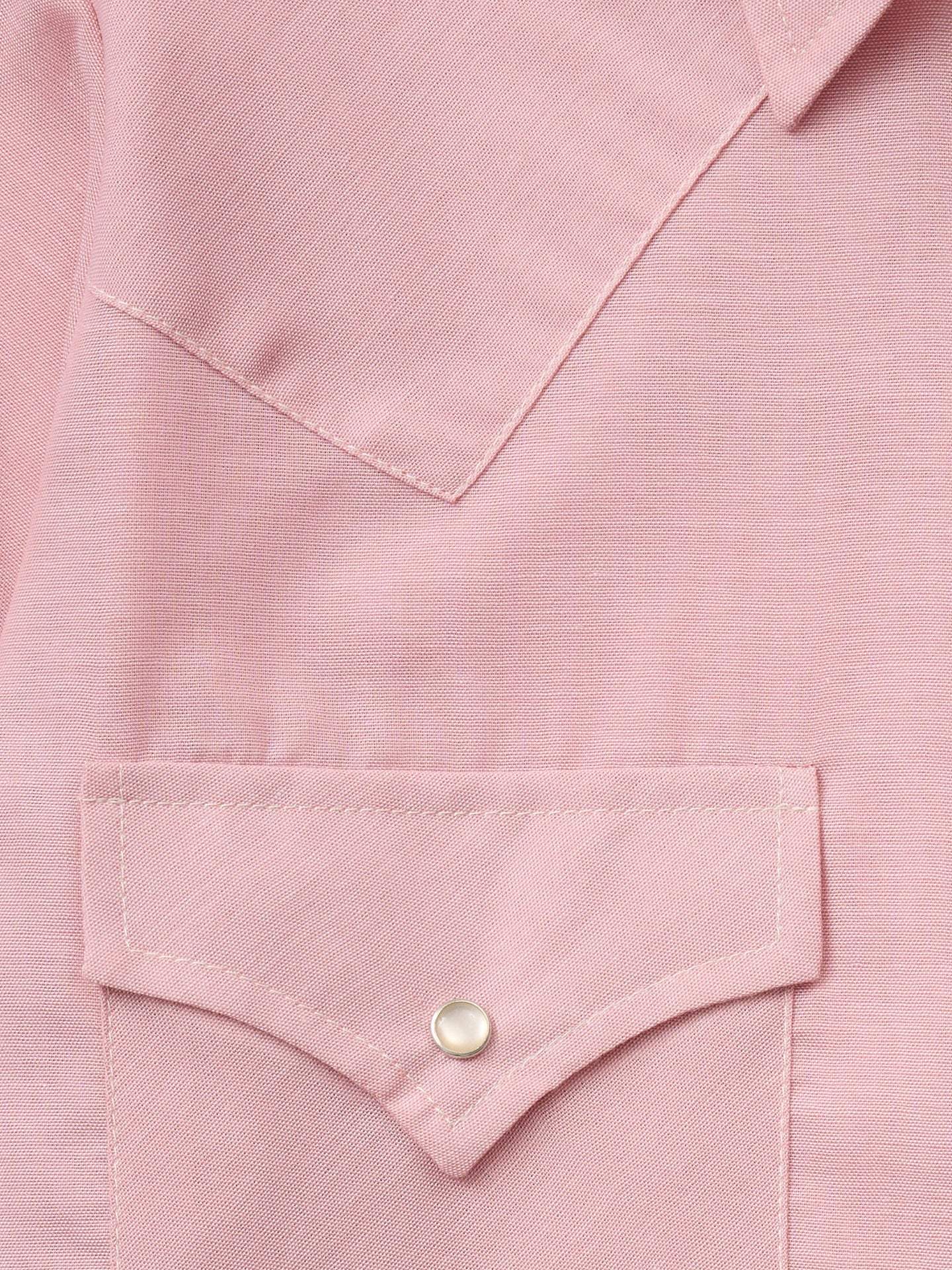 Women's Cowboygirl Blossom Pink Chambray Short Sleeve Granddaddy Snap Shirt - Ely Cattleman - Flyclothing LLC
