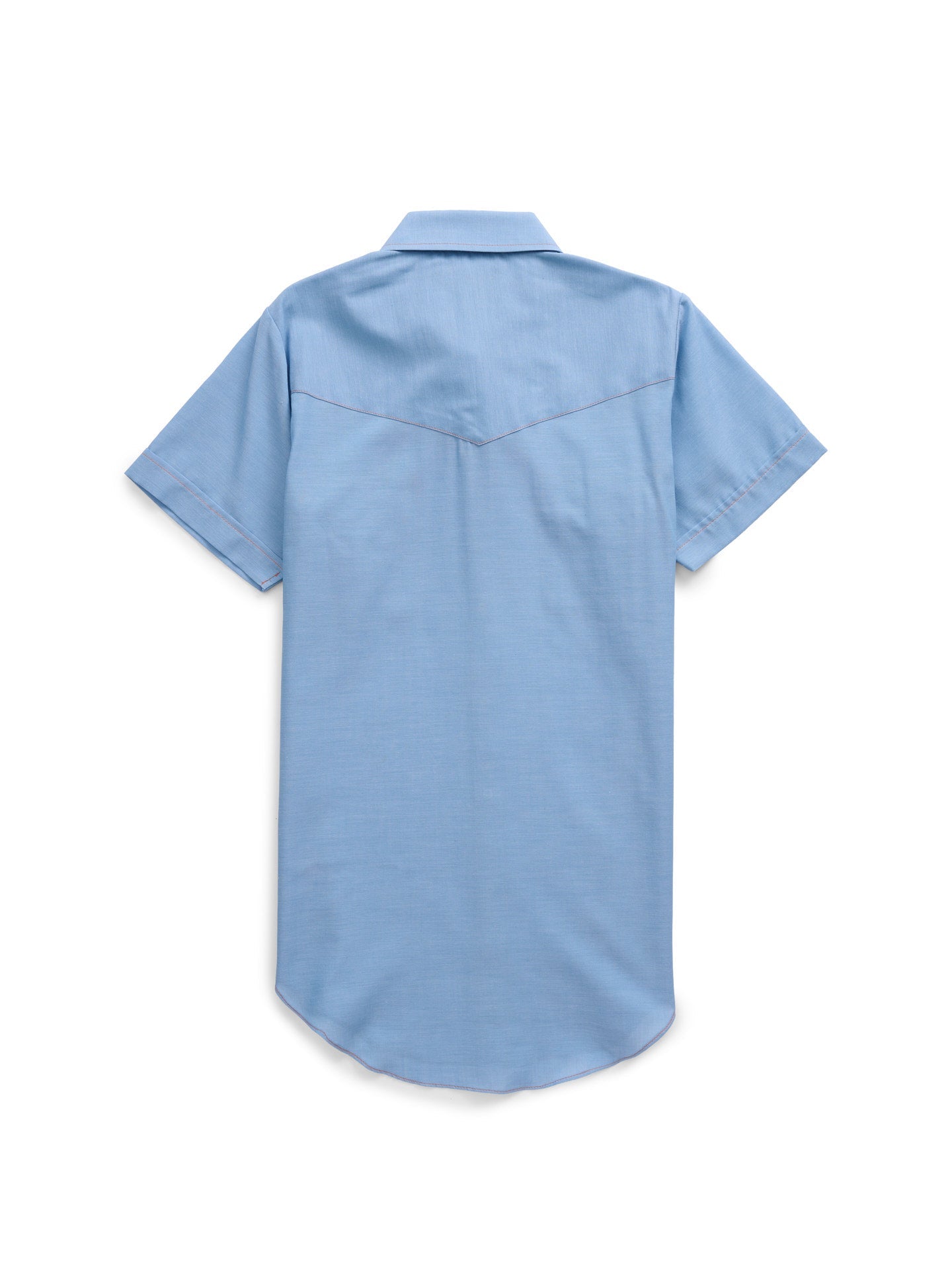 Women's Cowboygirl Blue Chambray Short Sleeve Granddaddy Snap Shirt