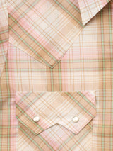 Women's Cowboygirl Buttermilk Plaid Short Sleeve Granddaddy Snap Shirt - Ely - Flyclothing LLC