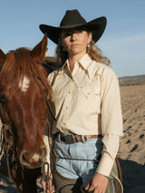 Women's Cowboygirl Buttermilk Vented Granddaddy Snap Shirt - Ely Cattleman - Flyclothing LLC